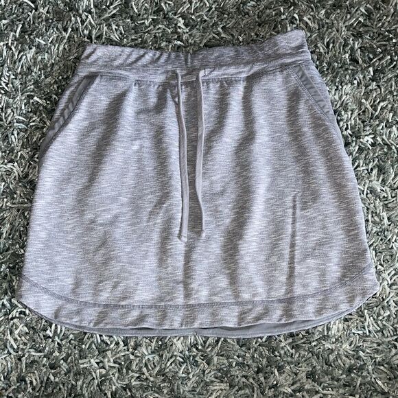 Athleta Techie Terry Skirt Gray MT Tall - Picture 2 of 6